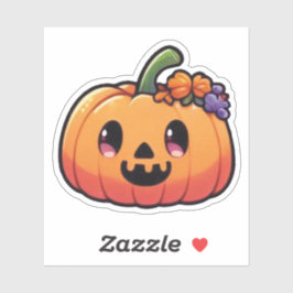 Adesivo Cute Halloween Pumpkin - Kawaii Jack-o'-Lantern