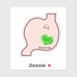 Adesivo Cute healing organ art