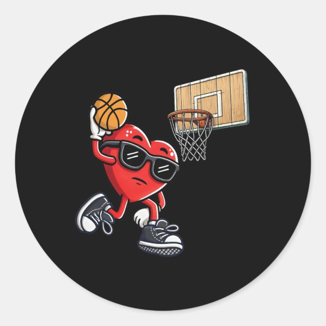 Adesivo Cute Heart Playing Sketll Valentines Day Sketll Bo (Frente)