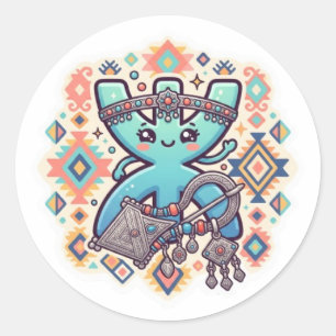 Adesivo Cute Kawaii Amazigh Yaz Símbolo Berbere