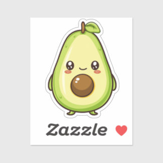 Adesivo Cute Kawaii Avocado