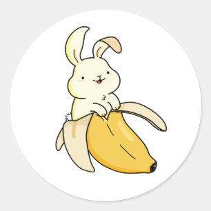 Adesivo Cute Kawaii Banana Bunny