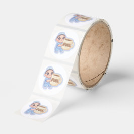 Adesivo Cute Kawaii Chibi Nurse Giant Coffee Fuel