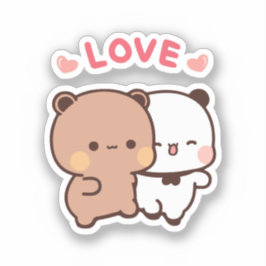 Adesivo Cute Kawaii Chubby Mochi Panda urso