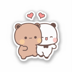 Adesivo Cute Kawaii Chubby Mochi Panda urso