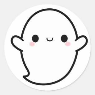 Adesivo Cute Kawaii Ghost Halloween