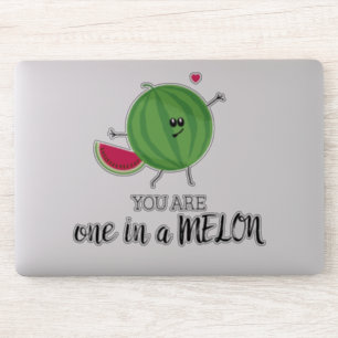 Adesivo Cute Kawaii One em um Milhão de Comida Melon Pun
