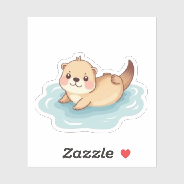 Adesivo Cute Kawaii Otte (Folha)