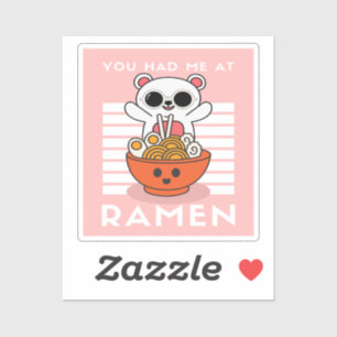 Adesivo Cute Kawaii Ramen