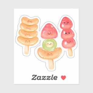Adesivo Cute Kawaii Tanghulu Desenhado à Mão