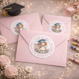 Adesivo Cute Kindergarten Graduation Sticker Design