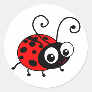 Adesivo Cute Ladybug