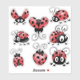 Adesivo Cute Ladybug