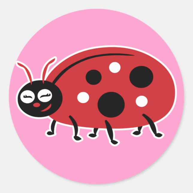 Adesivo Cute Ladybug (Frente)