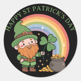 Adesivo Cute Leprechaun Gnomo