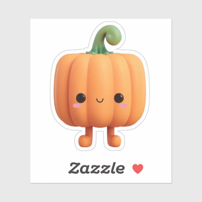 Adesivo Cute Little Pumpkin Guy (Folha)