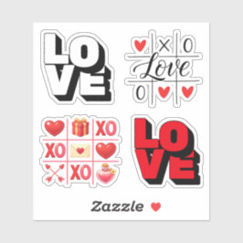 Adesivo Cute Love Emoji Valentine Sticker Sheet