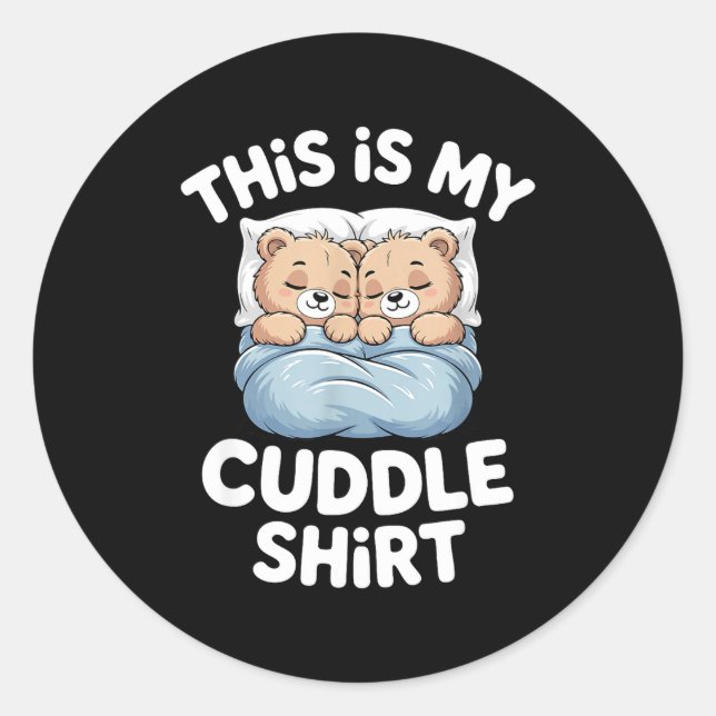 Adesivo Cute Matching Bear This Is My Cuddle  (Frente)