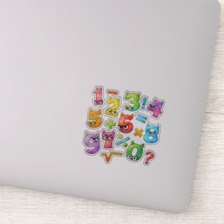Adesivo Cute Maths Numbers Sticker for Kids Learning UK