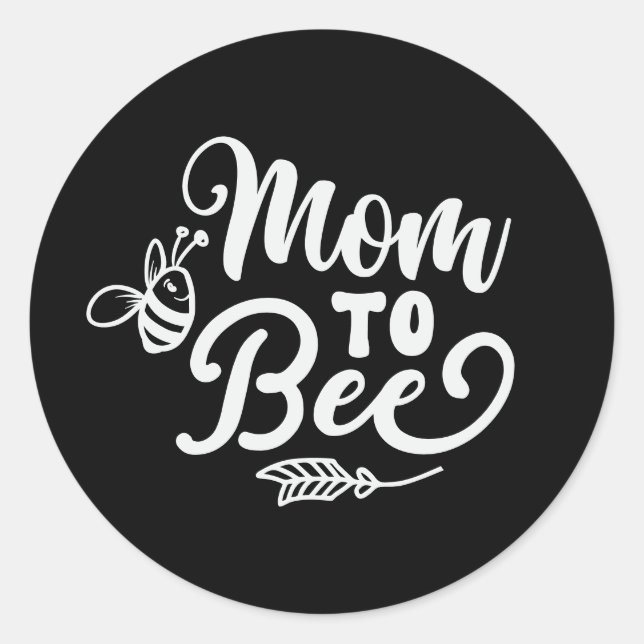 Adesivo Cute Mom-to-be word art  (Frente)