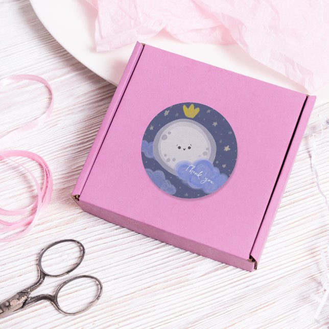 Adesivo Cute Moon Kawaii Celestial Personalizado (Criador carregado)