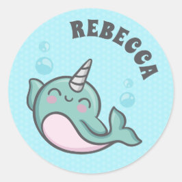 Adesivo Cute Narwhal