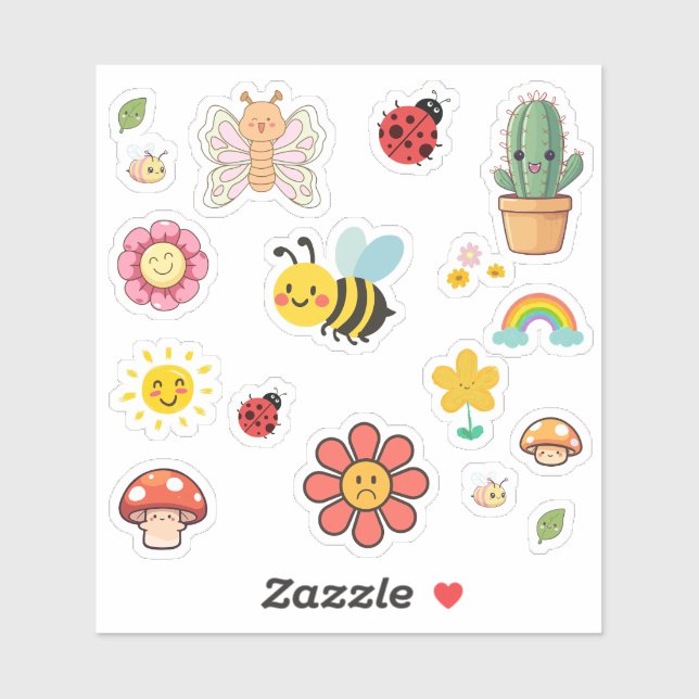 Adesivo Cute Nature Stickers (Folha)