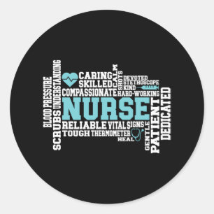 Adesivo Cute Nurse RN LVN Nursing School Medical