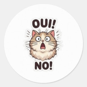 Adesivo Cute Oui Non