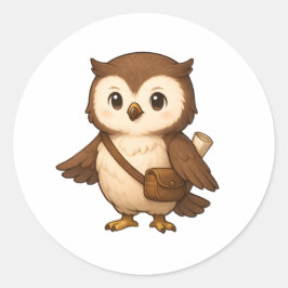 Adesivo Cute Owl Illustration – Okojo and Friends Illust