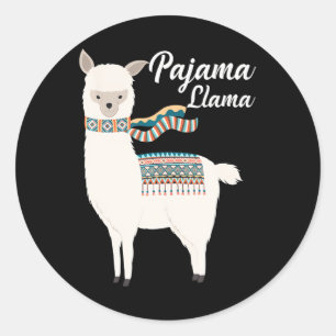 Adesivo Cute Pajama Llama Bed Time Llama Pajama