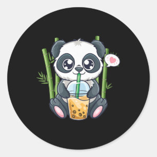 Adesivo Cute Panda Kawaii Anime Otaku Japonês Bubble Boba