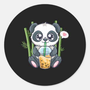 Adesivo Cute Panda Kawaii Anime Otaku Japonês Bubble Boba
