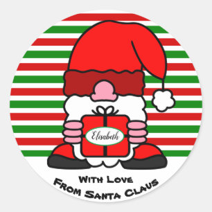 Adesivo Cute Papai Noel Engraçado Personalizado De Para N