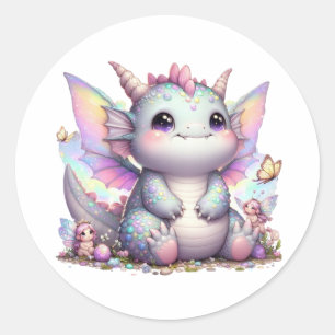 Adesivo Cute Pastel Chubby Dino