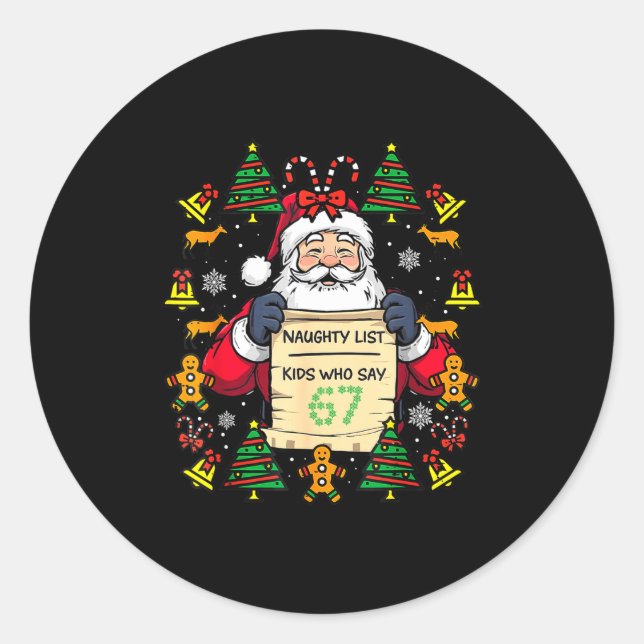 Adesivo Cute Preppy Christmas,reindeer Brushstrokes Funny  (Frente)