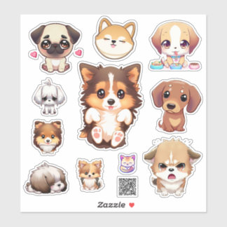 Adesivo cute puppy stickers