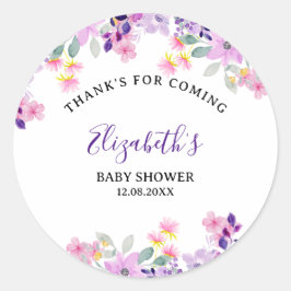 Adesivo Cute Purple and Pink Spring Flowers