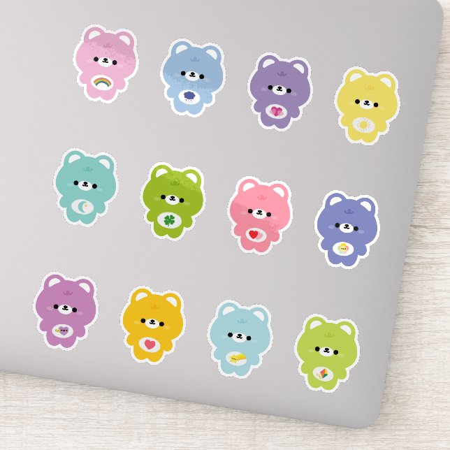 Adesivo Cute Rainbow Bear (Detalhe)