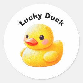 Adesivo Cute Rubber Ducky with Customizable Text