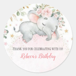 Adesivo Cute Safari Animals First Birthday Decor