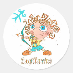 Adesivo Cute Sagittarius Kid