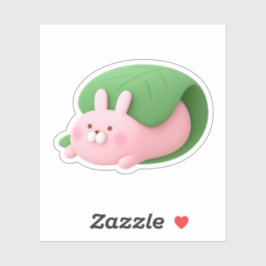 Adesivo Cute Sakura Mochi Bunny Japanese Sweet Custom Stic