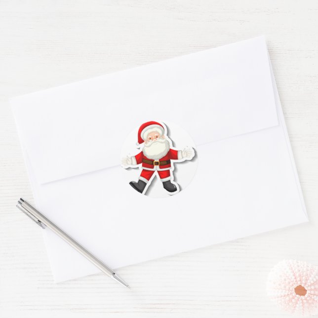 Adesivo Cute Santa Claus (Envelope)