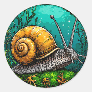 Adesivo Cute Snail