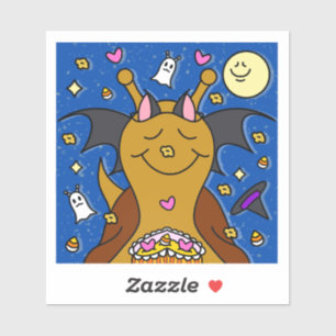 Adesivo Cute Snail Happy Halloween Bat Vinyl