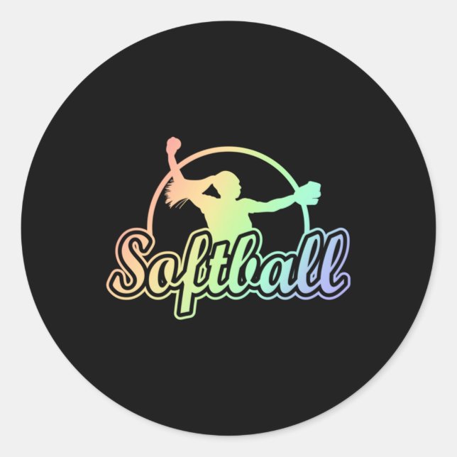 Adesivo Cute Softball (Frente)
