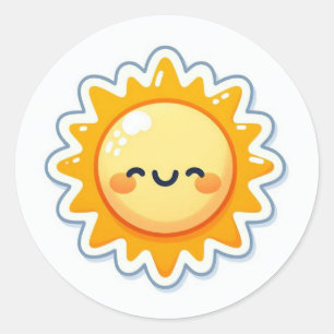Adesivo cute sun sticker