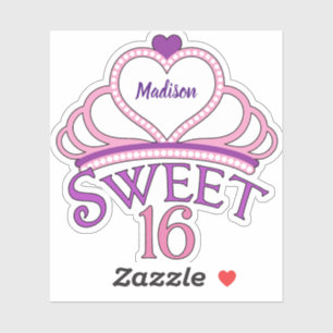 Adesivo Cute Sweet Six Tiara