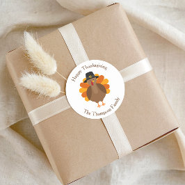 Adesivo Cute Thanksgiving Turkey | Fall Envelope Seal